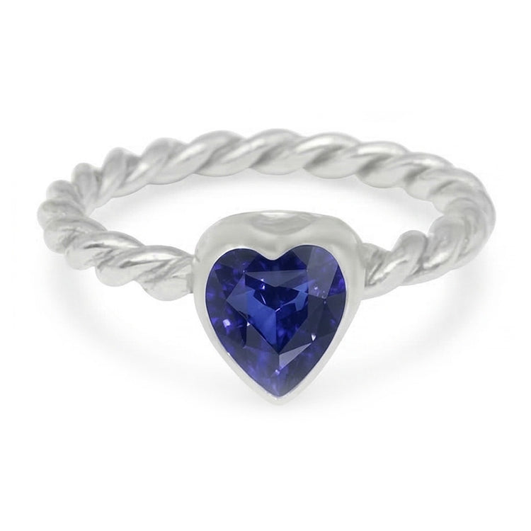 naturel heart diamant 1.50carats bague vue de dessus