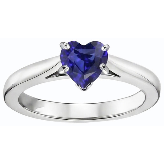naturel heart diamant 1carats bague angle de côté