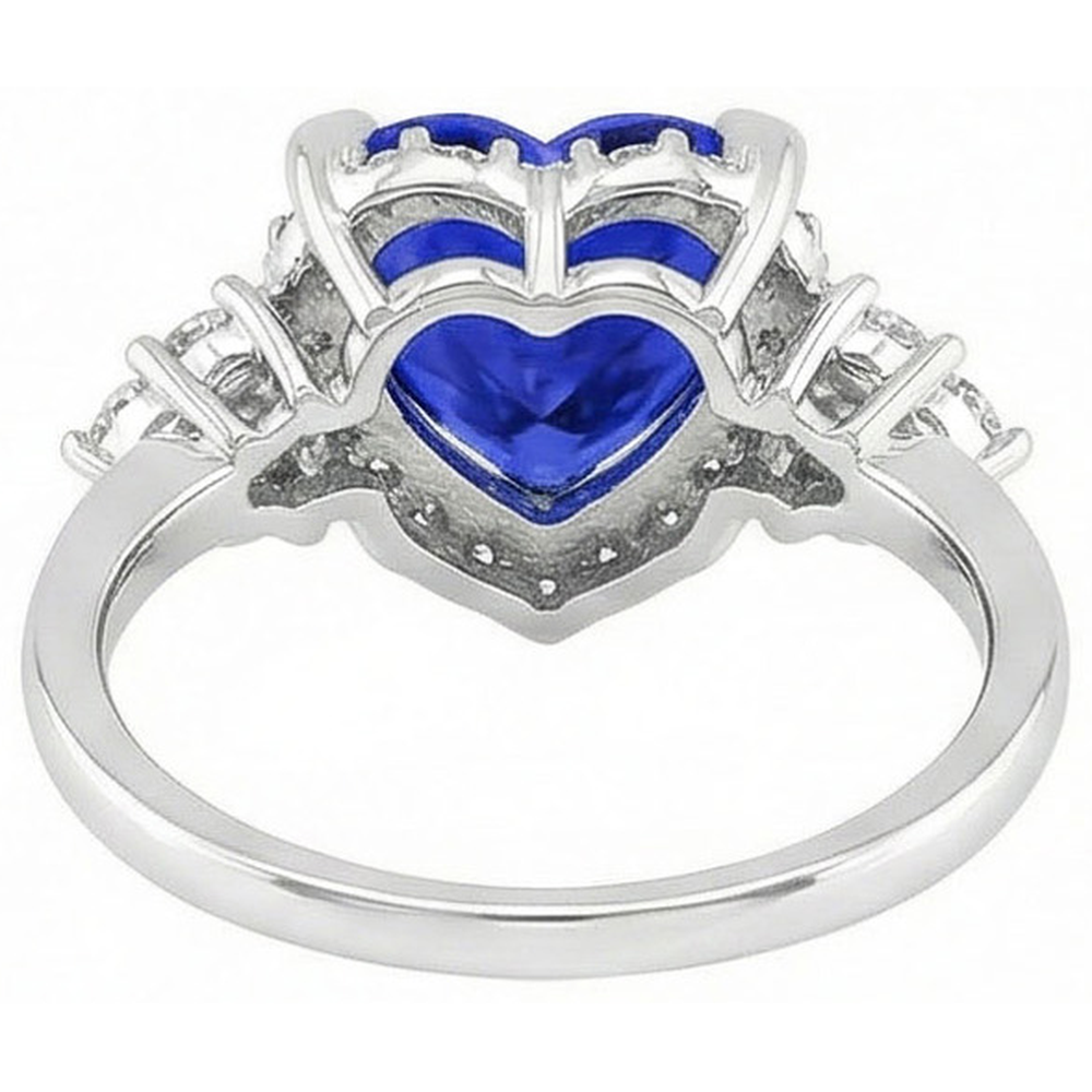 naturel round diamant 8.26carats bague vue de profil