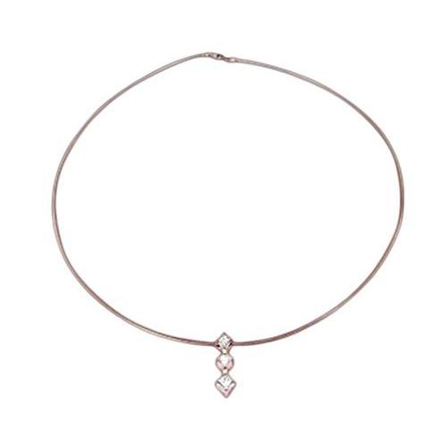 Collier En Or Rose Avec Diamants Et Pendentif Journey 1.5 Ct. Chantiers De Réel Diamants