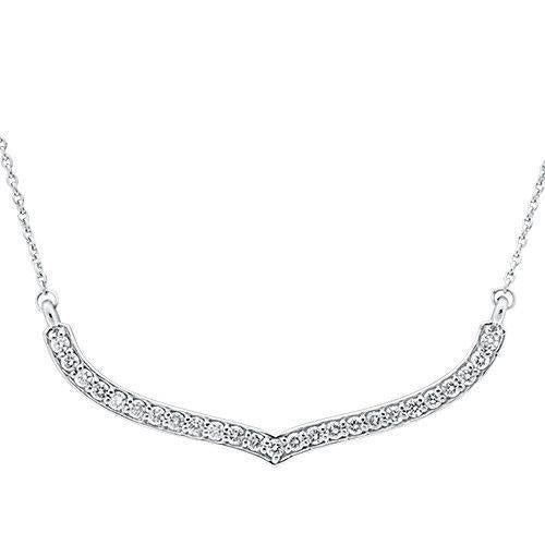 Collier Femme NaturelDiamant 2 Ct Or Blanc 14K