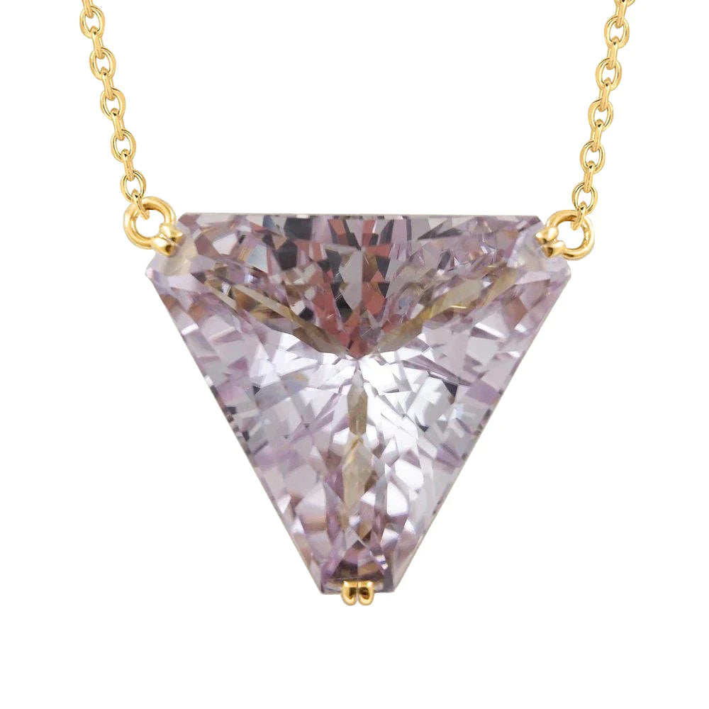 Collier Kunzite Trillant Naturel