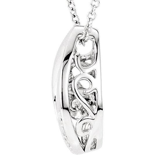 Collier Pendentif Larme Véritable Diamant 2.50 Carats Or Blanc 14K