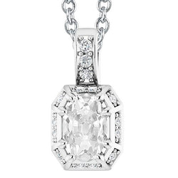 Collier Pendentif Réel Diamant Or Halo Rond & Ovale Vieux mineur 6.50 Carats