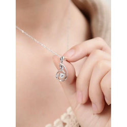 Collier Pendentif Réel Diamant Taille Brillant Rond 1 Carat