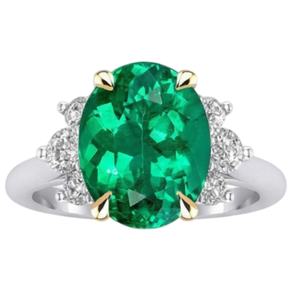 Haut de gamme Bague Pierre Précieuse 3,50 carats – vue de profil