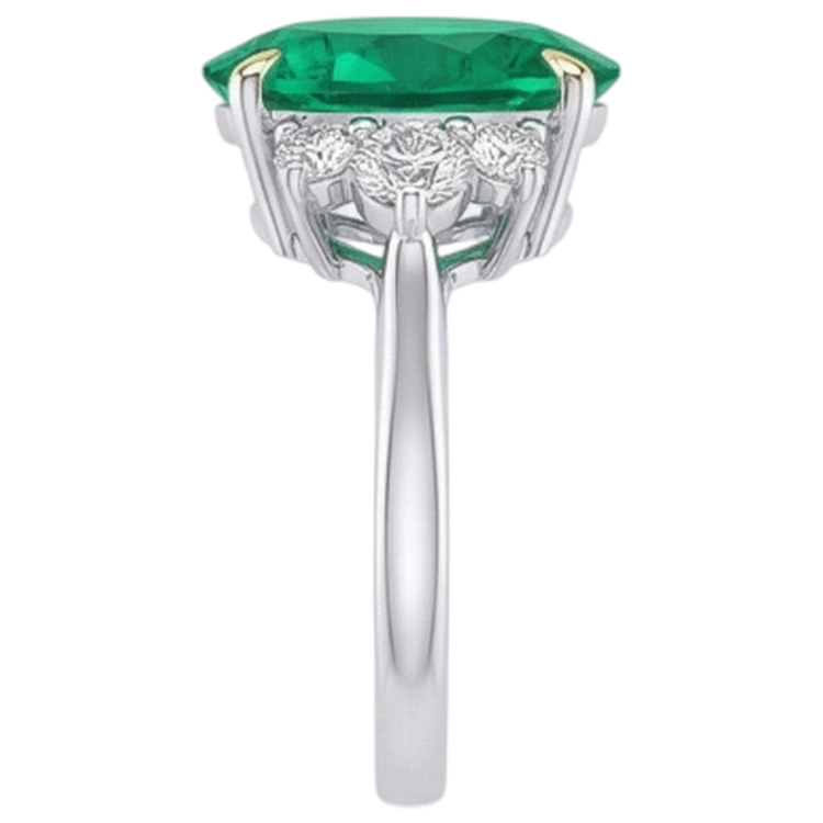 Haut de gamme Bague Pierre Précieuse 3,50 carats – vue de dessus