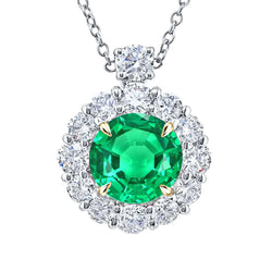 Premium Pendentif Gemme avec Émeraude Fine GIA Certifié – 6