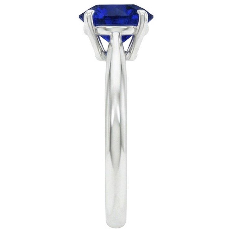 Conception De Bague à Une Pierre En Saphir Rond