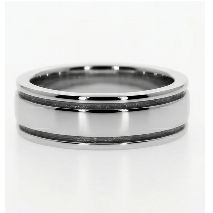 Confort Convient Hommes Bande Bague En Diamant Pour Messieurs