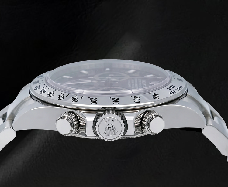 Montre Rolex Cosmograph Daytona 116520 40 mm Cadran Noir Acier Inoxydable