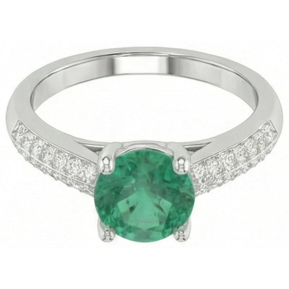 naturel diamant 2.60carats bague détail rapproché