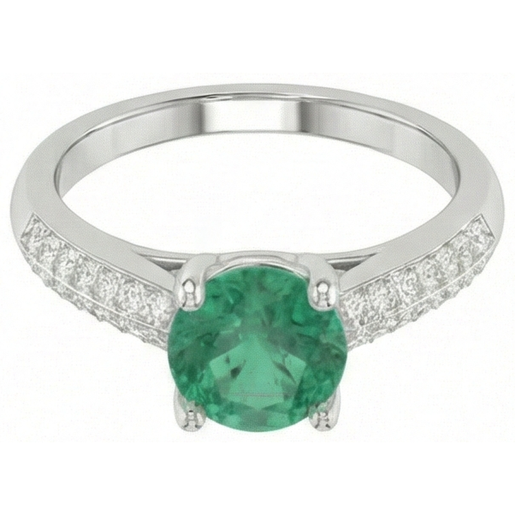 naturel diamant 2.60carats bague détail rapproché