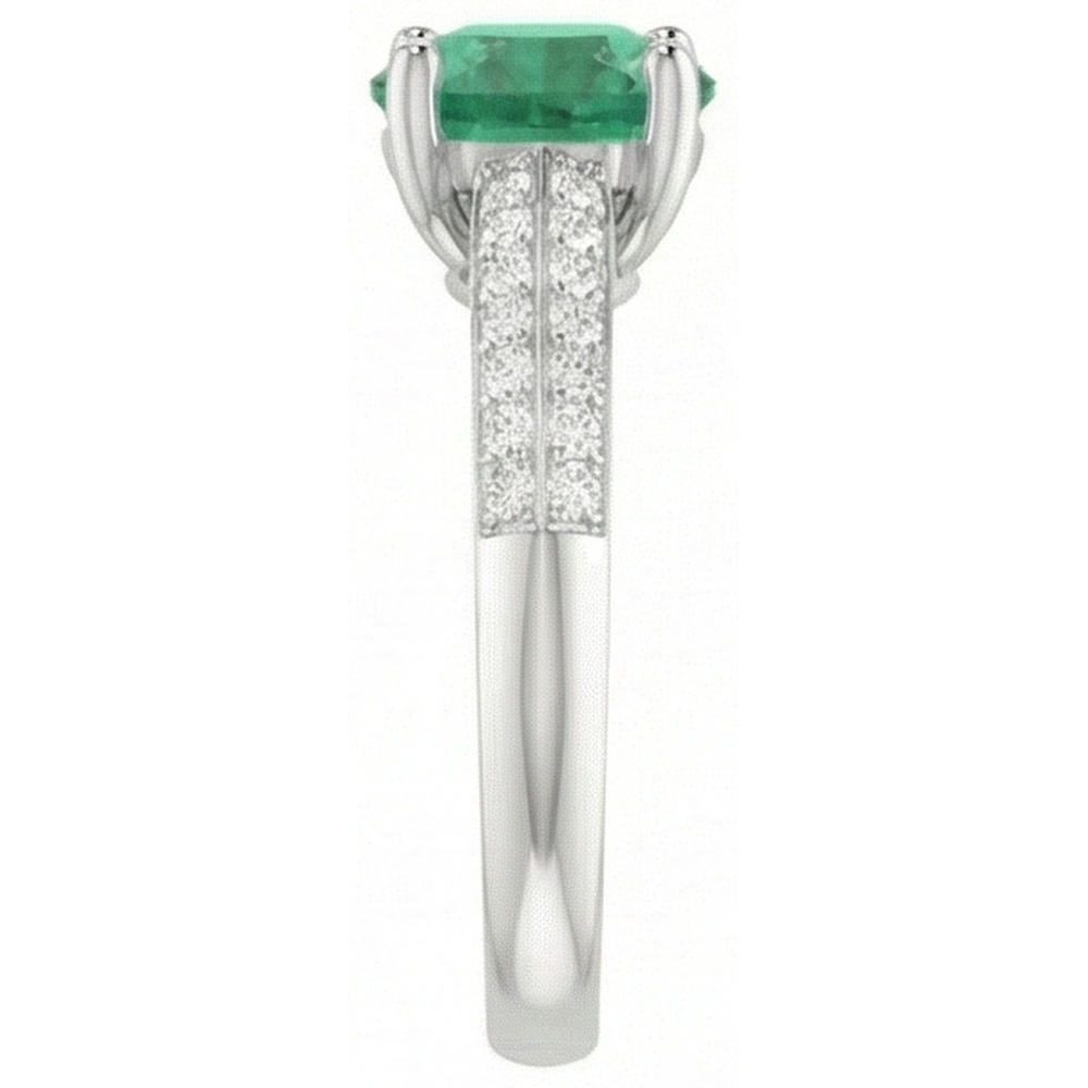 naturel diamant 2.60carats bague sur blanc