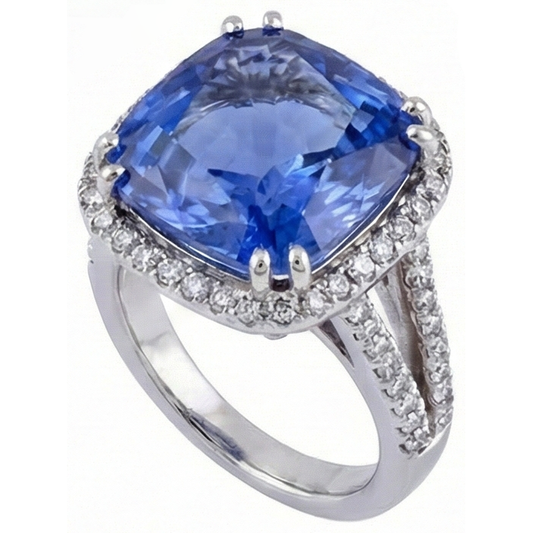 naturel round tanzanite 6carats bague angle de côté