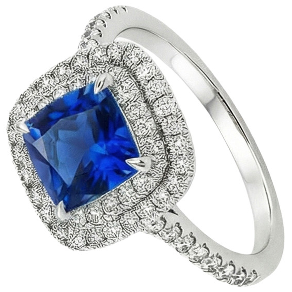 naturel round diamant 3.25carats bague vue de dessus