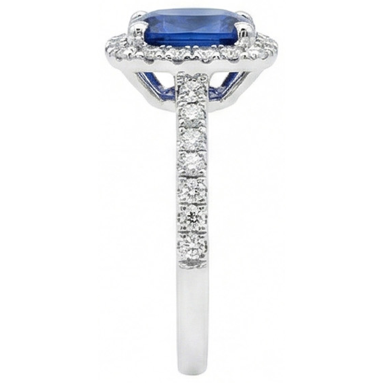 naturel round diamant 3.00carats bague vue de dessus