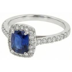 Bague Saphir Naturel 3.90 Carats
