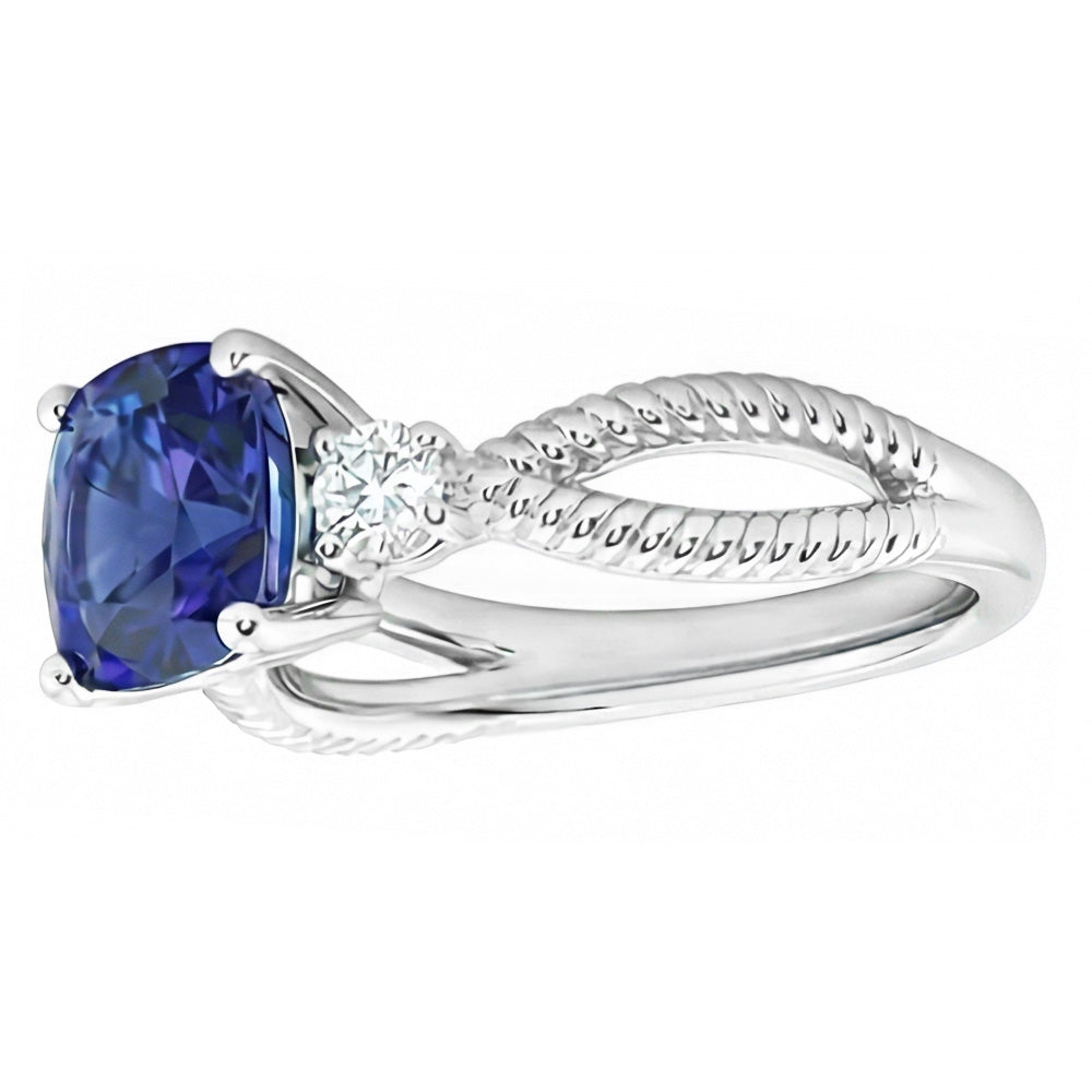 naturel round diamant 2.25carats bague vue de dessus