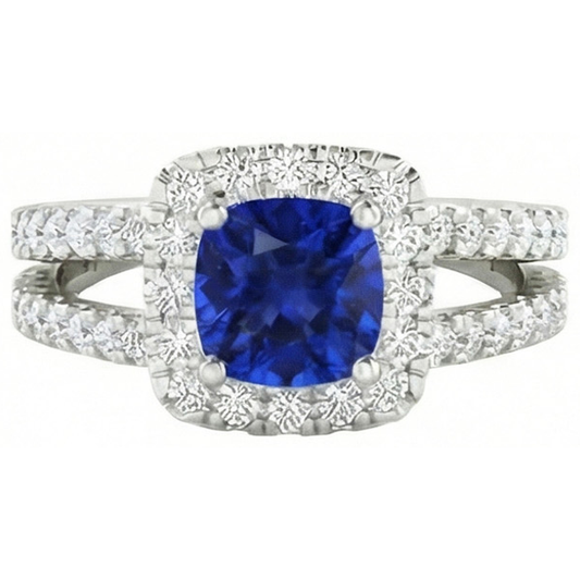 naturel round diamant 4.50carats bague détail rapproché