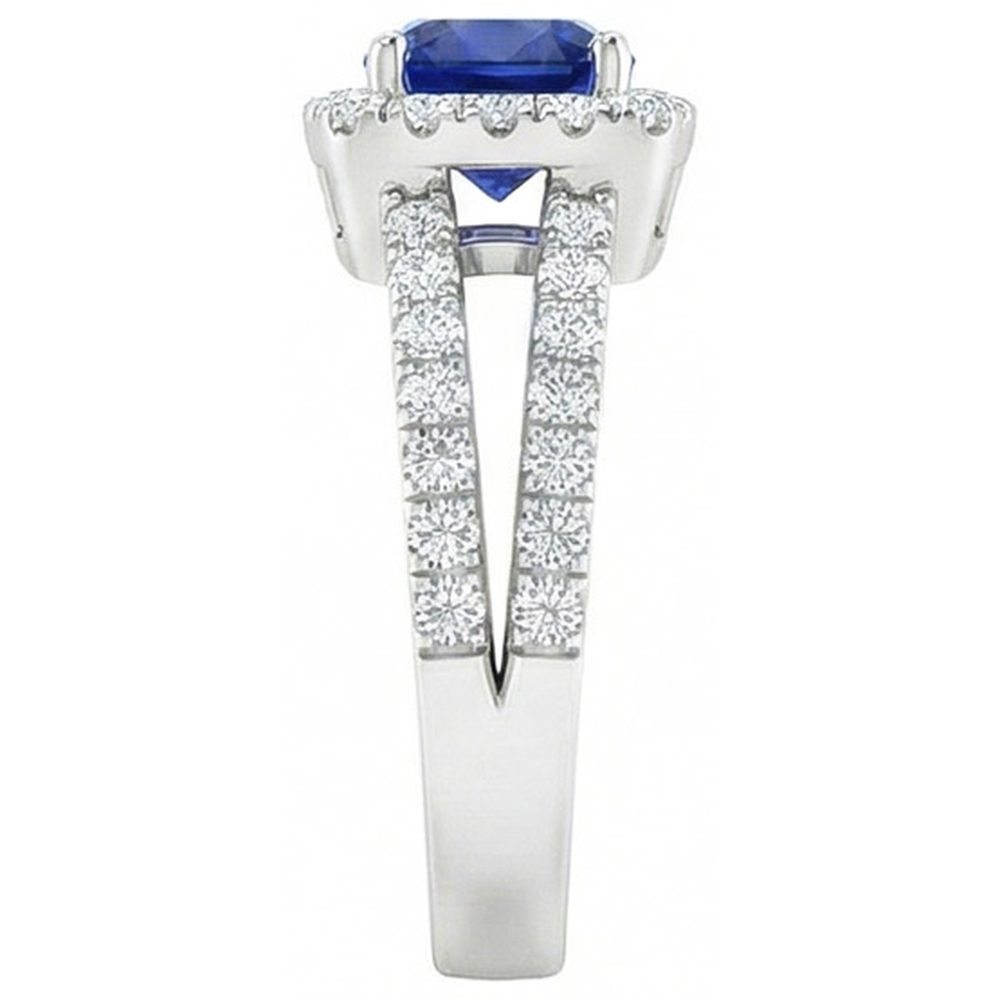 naturel round diamant 4.50carats bague vue de dessus
