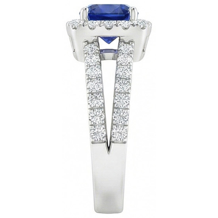 naturel round diamant 4.50carats bague vue de dessus