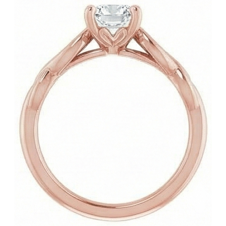 Coussin Solitaire Bague Réel Diamant Taille Vieille Mine Style Infini 3 Carats