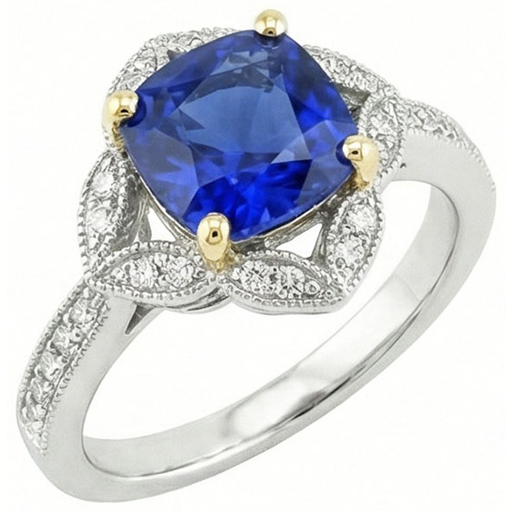 naturel round diamant 5.66carats bague vue de face