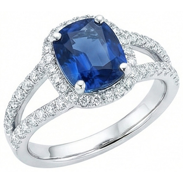 naturel round diamant 4.75carats bague détail rapproché
