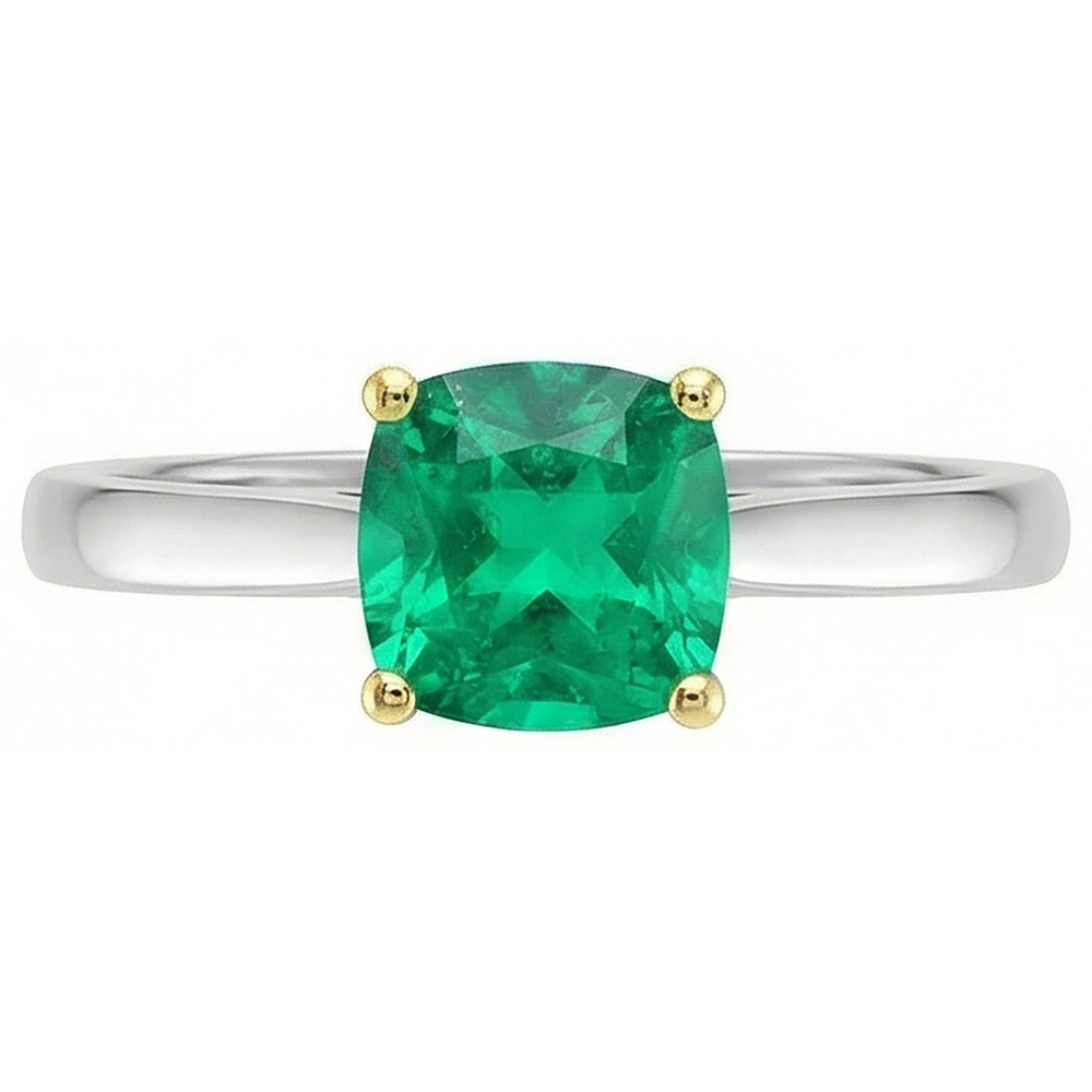 De luxe Bague avec Gemme 2,50 carats – vue de face