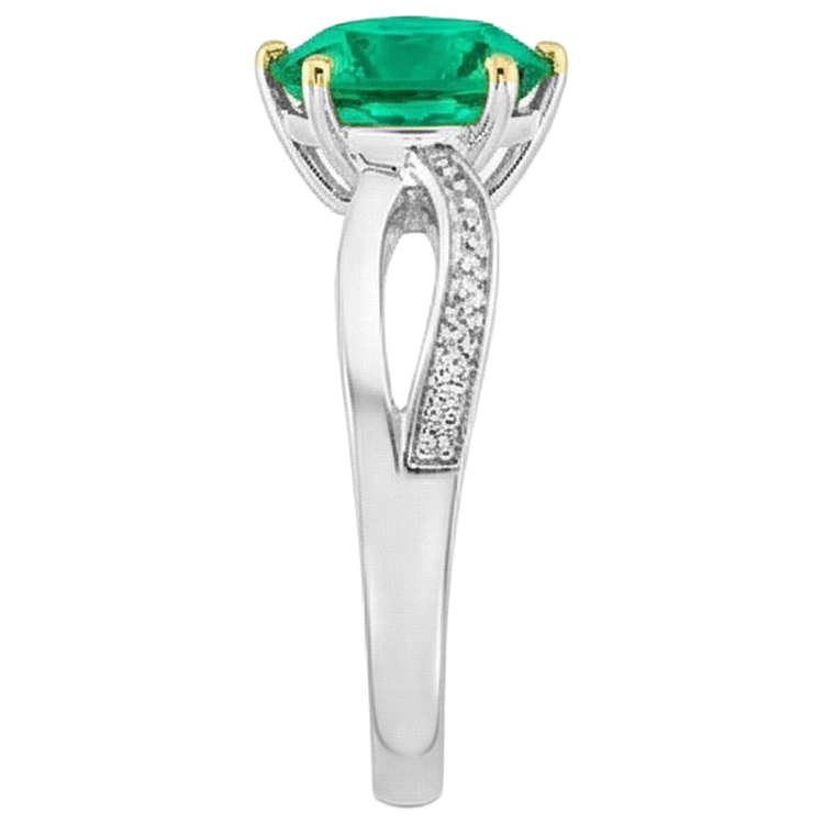 Éblouissant Bague Pierre Précieuse 1 carats – vue de profil