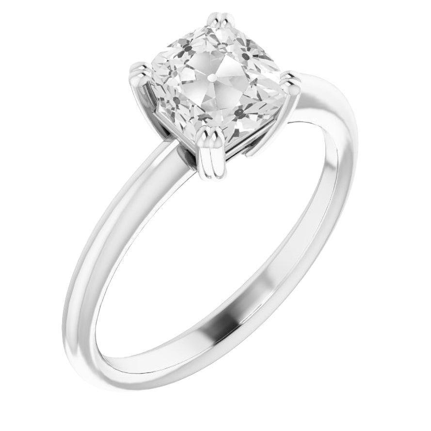Étincelant Diamant Solitaire de Fiançailles 5 carats – vue principale