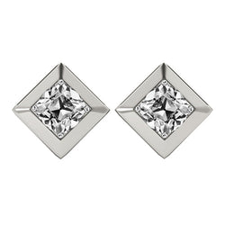 Diamant Fin Puces d'Oreilles 1,50 carats G/VS1 – Or Blanc 14