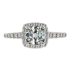 Élégant Brillant Bague Halo 3,50 carats