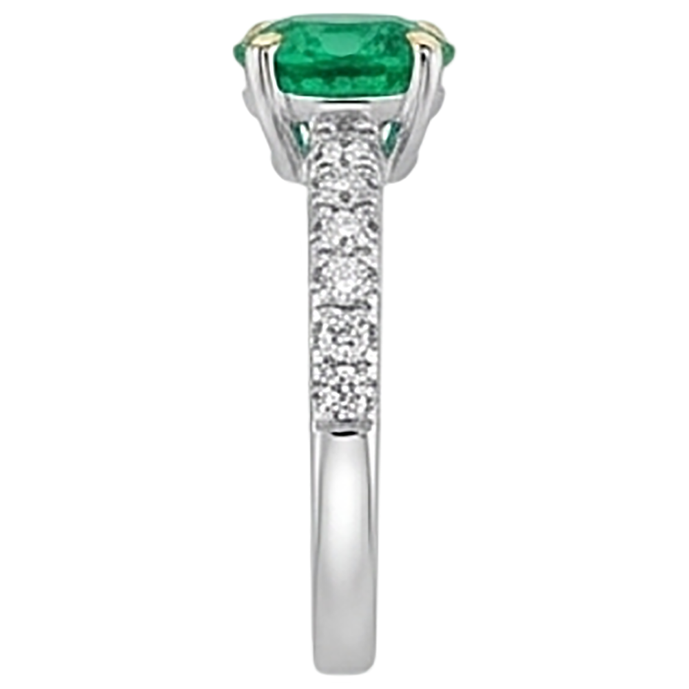 Artisanal Bague Pierre Précieuse 1,50 carats – vue de dessus