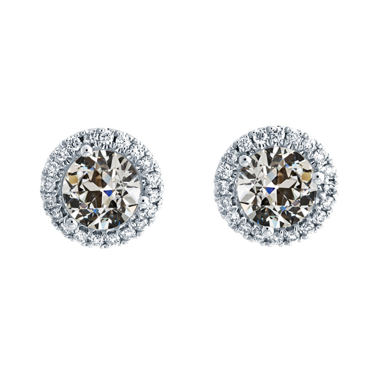 Diamant Fin Puces d'Oreilles 1,50 carats Or Blanc 14 Carats – vue principale