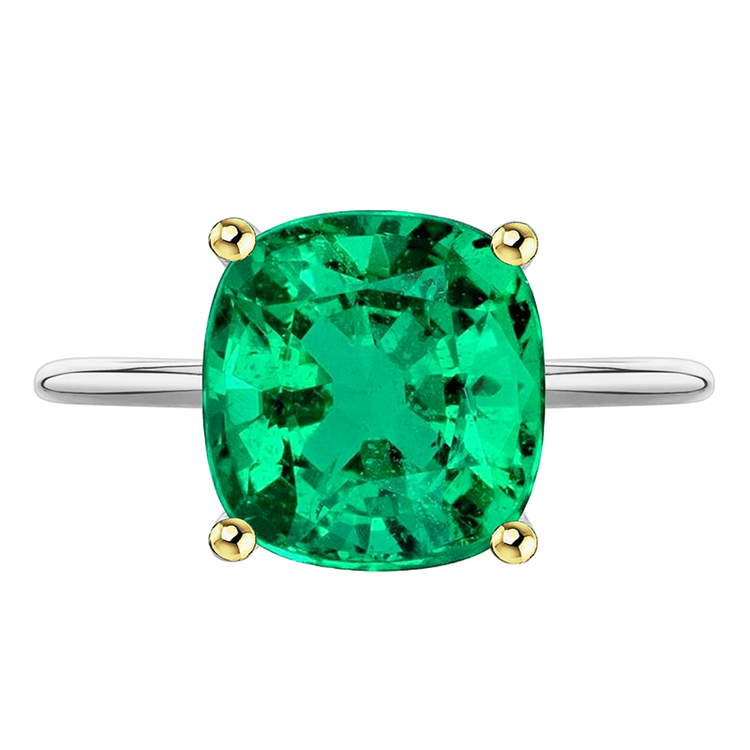 Émeraude Bague Pierre de Couleur – vue principale