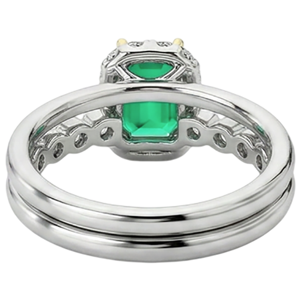 Luxueux Bague avec Gemme 2 carats – vue arrière