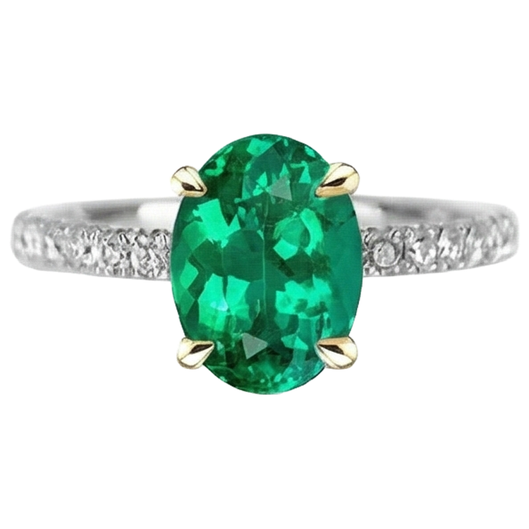 Intemporel Bague avec Gemme 1,50 carats – vue de profil