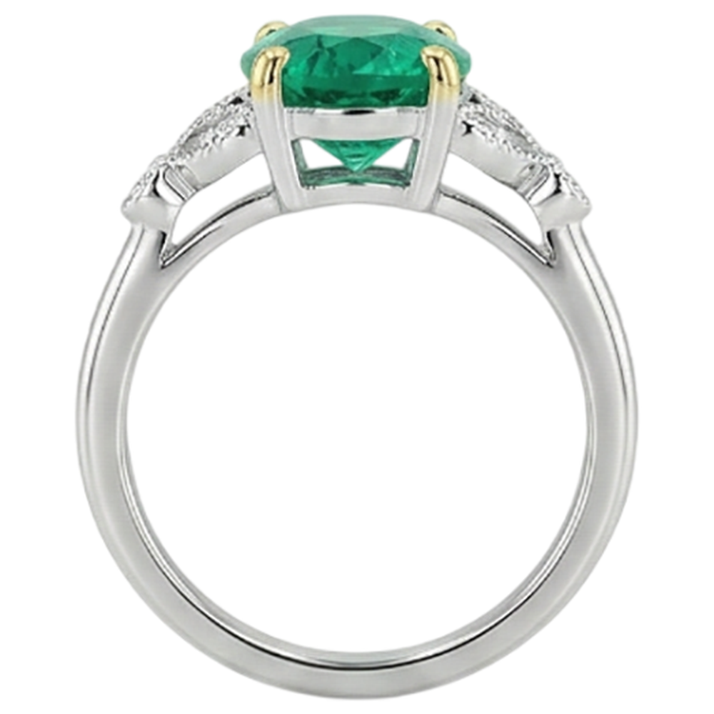 Premium Bague avec Gemme 2 carats – vue arrière