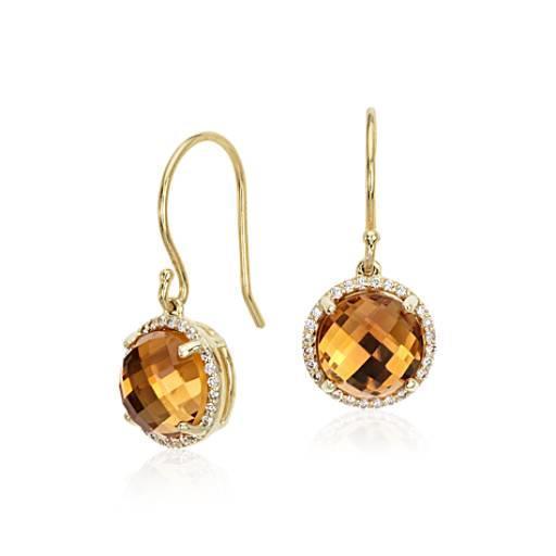 Brillant Citrine Gemstone Earring 30,48 carats – vue principale
