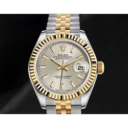 Montre Femme Rolex Datejust 279173 Cadran Lumineux Cannelé Bicolore 28 mm Jubilé