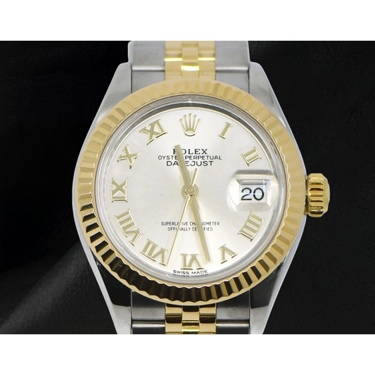 Montre Rolex Lady-Datejust 28 mm Acier Inoxydable & Or Jaune 279173