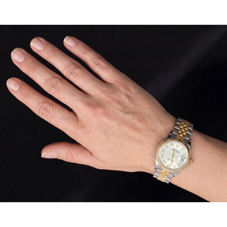 Montre Rolex Lady-Datejust 28 mm Acier Inoxydable & Or Jaune 279173