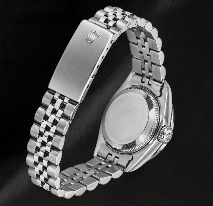 Montre Rolex Datejust 6916 26 mm Cadran Diamants Bleu Lunette Diamants Acier Inoxydable