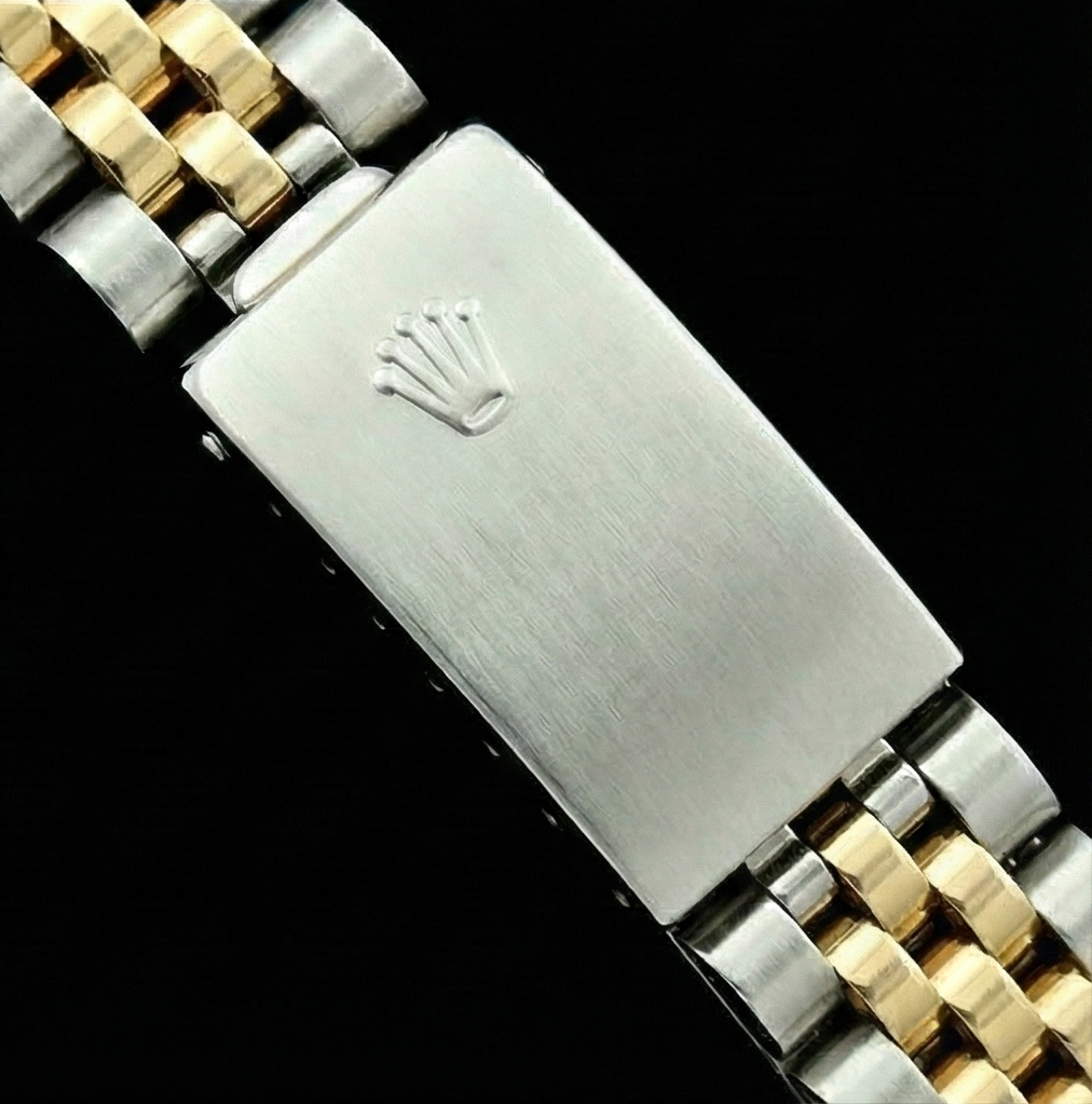 Datejust Champagne stick Cadran Rolex montre femme SS & Lunette