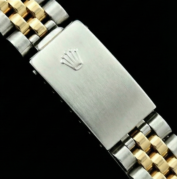 Datejust Champagne stick Cadran Rolex montre femme SS & Lunette