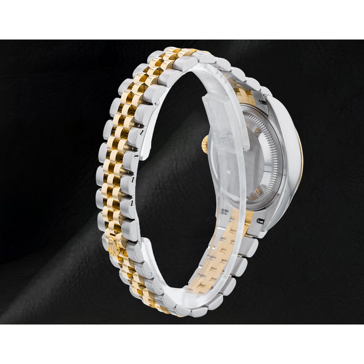 Montre Datejust Rolex 28 mm Femme Lunette Cannelée Acier Inoxydable et Or 279173