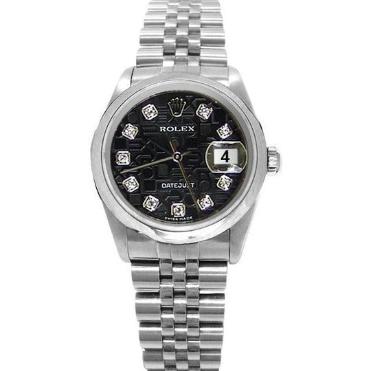 Datejust Rolex Cadran Diamant Noir Montre Homme