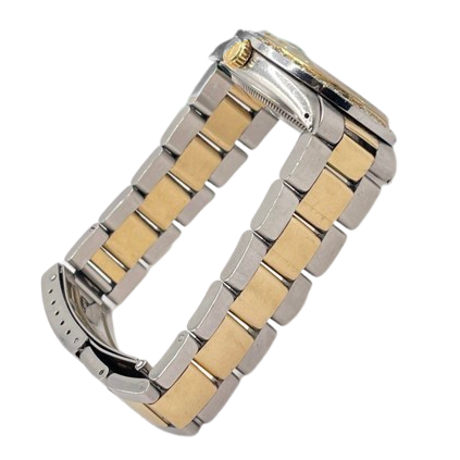 Datejust Rolex Homme Or Jaune acier inoxydable Montre Deux Tons réglage rapide